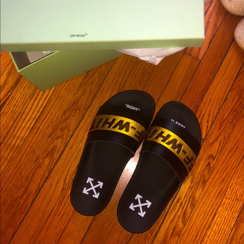 Off white slides